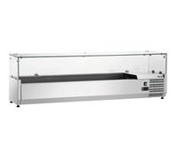 Saladette Réfrigérée à Poser Vitrée Bac GN 1/4