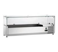 Saladette Réfrigérée à Poser Vitrée Bac GN 1/4 Bartscher 3