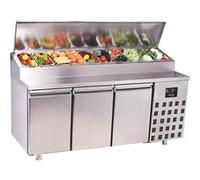 Saladette réfrigérée compacte 3 portes 10 x GN 1/3 Combisteel 1 G