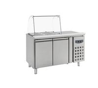Saladette réfrigérée GN 1/1 Vitrée 2 portes