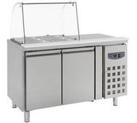Saladette réfrigérée GN 1/1 Vitrée 2 portes