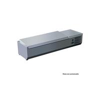 Saladette Réfrigérée Inox à Poser 4 à 7 Bacs GN 1/3 et 1 Bac GN 1/2