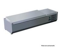 Saladette Réfrigérée Inox à Poser 5 Bacs GN 1/3 et 1 Bac GN 1/2