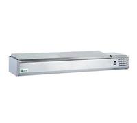 Saladette Réfrigérée Inox à Poser 8 Bacs GN 1/3