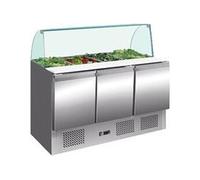 Saladette Réfrigérée Inox Pare Haleine Verre