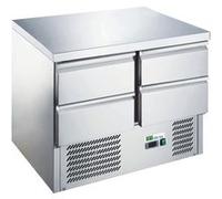 Saladette Réfrigérée Inox Série Star 700 avec 4 Tiroirs GN 1/1