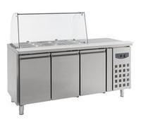 Saladette réfrigérée vitrée 3 portes Combisteel 1 G