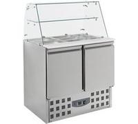 Saladette réfrigérée vitrine en verre 2 portes Combisteel 1 G