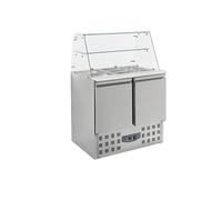 Saladette réfrigérée vitrine en verre - 2 portes - Combisteel