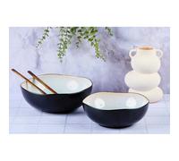 Saladier IRIS Ø24cm et Ø28,5cm - 2 pièces - Blanc ivoire Björn