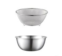 Saladier Acier Inoxydable avec Grille Fine 26cm Drainage(19CM)