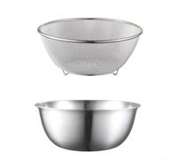 Saladier Acier Inoxydable avec Grille Fine 26cm Drainage(24CM)