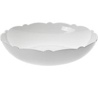 Saladier Blanc De Porcelaine Alessi-Rectifié Avec Le Décor De Relief