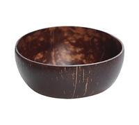 Saladier de noix de coco, bols à aliments polyvalents naturels faits à la main Verres boissons portables, desserts rustiques, céréales, smoothies, salats