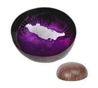 Saladier décoratif - Coquille de noix de coco faite à la main, finition lisse, récipient de cuisine polyvalent | Porte-collations à fruits, porte-boissons, décoration de table, présentoir d