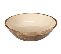 Saladier en bois de manguier uni beige (Ø33 cm) - MANGO - ALTOBUY Marron