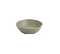 Saladier en céramique de couleur unie simple pour la maison, style nordique, assiette plate simple et mate - 21,8 cm - gris