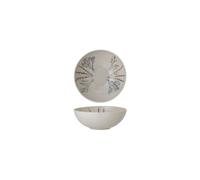 Saladier en grès blanc cassé, rond, à motifs, 3500 ml, fait main, passe au lave-vaisselle - Bloomingville, Bea - Ø31 cm H11 cm