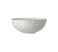 Saladier en grès bleu, grand, à motifs, rond - Bloomingville, Maya - Ø29 cm H12 cm
