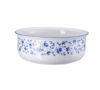Saladier en porcelaine forme Rosenthal 1382 fleurs bleues 20 cm