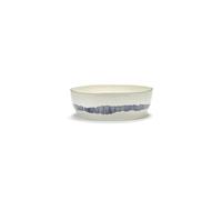 Serax Saladier Ottolenghi Feast Ø27.5 cm White stripes-blue