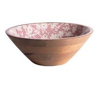Saladier Léa rouge en manguier 30 cm - Table Passion - Rouge - Bois De Manguier Rouge