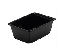 Saladier Rectangulaire 1000ml Plexi Noir