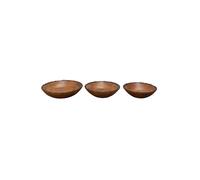 Saladiers en bois de manguier marron, lot de 3, ronds - Chehoma, Forest - Ø38x8 cm