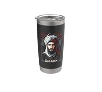 Saladin Moyen-Orient Saladin Sultan Gobelet isotherme en acier inoxydable double paroi