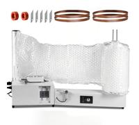 Saladulce Machine à coussin d'air avec enrouleur de 15,8 m/min avec support enrouleur 300 l/min pour papier bulle de 10,2 à 68,6 cm + film à coussin d'air de 300,2 m