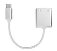 SALALIS Adaptateur Audio de Carte Son Stéréo sans Lecteur avec fonctionnalité Plug and Play pour Tablettes et Ordinateurs Portables, Construction Légère en Alliage D'aluminium