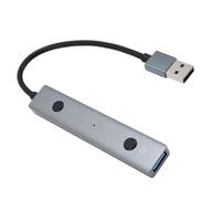 SALALIS Adaptateur Hub USB avec Fonctions AI, Conception Conviviale, Portable pour Les Voyages d'affaires et Les Salles de Classe