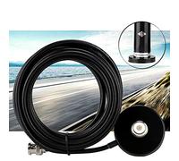 SALALIS Antenne à Montage Magnétique Double Bande VHF/UHF, Installation Facile pour Autoradio BC75XLT BC125AT Scanner, Matériau Métallique Solide et Durable