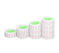 SALALIS Autocollants de Prix Transparents, 15000 Pièces, Papier D'étiquette à une Rangée pour étiqueteuse de Pistolet MX5500, Bonne viscosité pour les Détaillants 21x12mm