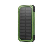 SALALIS Banque d'énergie solaire Portable 20000mAh Banque d'alimentation Solaire Mobile de Double USB telephonie telephone Vert