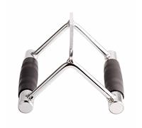 SALALIS Barre de Pression Triceps en Forme de V, Acier de Haute qualité, 80lb, pour Exercices de Gymnastique à Domicile, Caoutchouc en Acier Inoxydable