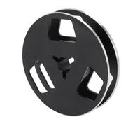 SALALIS Bobine de Bande Vide Universelle de 1/4 à 2.5 Pouces, Bobine de Prise de Son de Haute qualité pour les Lecteurs de Bande à Ouverte, en Alliage D'aluminium, 1 unité (Noire)