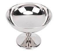 SALALIS Bol de Service de Dessert sur Pied de Tasse de Crème Glacée en Acier Inoxydable pour des événements élégants, Acier Inoxydable 304 5.71oz