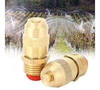 SALALIS Buse D'eau Arroseur de Pelouse en Cuivre de Haute qualité pour L'atomisation de Fontaine, Refroidissement du Toit, 2 Pièces G1/2 FNPT DN15 pour L'industrie des Villas de Pelouse