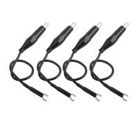 SALALIS Câble de Terre pour Sonde D'oscilloscope, 4 Clips de Câble Fiables pour une Utilisation Pratique, Conforme à la Norme RoHS pour un Remplacement facile. Scène Applicable : Sondes