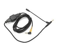 SALALIS Câble Micro Perche 3,5 Mm Cordon Durable avec Microphone et Contrôle du Volume pour les Jeux et la Communication Noir 2 M