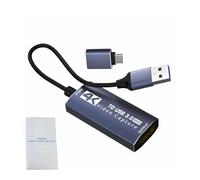 SALALIS Carte D'Enregistrement Vidéo HD 1080p 60 IPS vers USB3.0/Type-C pour Un Enregistrement Transparent Latence pour Les Professionnels