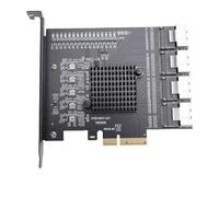 SALALIS Carte D'extension PCIE vers Mini SAS SFF 8087 pour Une Gestion du Stockage Haute Performance avec Prise en Charge NCQ et AHCI pour Système D'exploitation