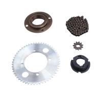 SALALIS Chaîne en Acier 25H 82 Maillons 11T 55T4, Jeu de Pignons pour Motos et VTT, Kit Complet de Pignons de Chaîne pour les Passionnés