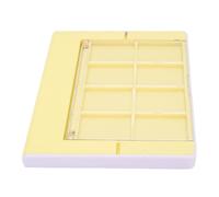 SALALIS Chargeur de Contrôleur de Jeu LED Transparent Compact 4 en 1 USB Type C pour Commutateur adapté aux Joueurs de Diodes électroluminescentes Organiques ABS PC 1pc (Violet Jaune)