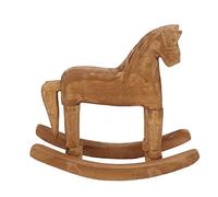 SALALIS Cheval à Bascule en Pin fabriqué à la Main, Jouet en Bois Robuste pour la Décoration de la Maison et du Bureau, Noël/anniversaire des Enfants, des Amis [scène Applicable : Table de Chevet,