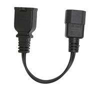 SALALIS Cordon d'alimentation IEC320 C14 à 1 15R, Adaptateur étanche, Durable pour Lampes de Bureau et Projecteurs, PVC 10A 250V, 1 unité