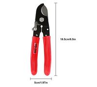 SALALIS Coupe-Fil de Câble Outil de Coupe Efficace en Aluminium et Cuivre pour de Fil jusqu'à 35 mm² pour les Bricoleurs à Domicile en Acier Rouge 6,5 * 2,0 Pouces pour les électriciens