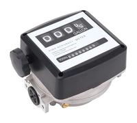 SALALIS Débitmètre de Carburant Mécanique en Aluminium, Haute Précision, Lecture Facile, Pompe à 4 Chiffres, Débitmètre pour équipement Mécanique ABS, Aluminium