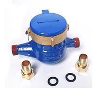 SALALIS Débitmètre D'eau Froide à Rotor DN15, Coque en Fer Antirouille, Compteur D'eau du Robinet pour la Cuisine Domestique ou le Système D'irrigation du Jardin